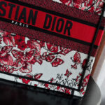Christian Dior Medium Dior Book Tote Red